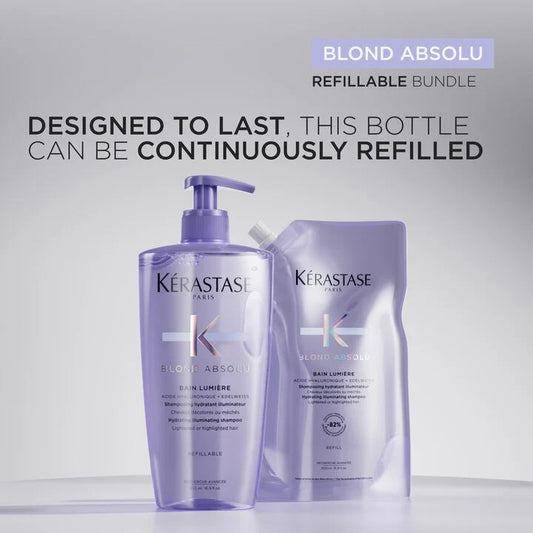 Blond Absolu Lumière Shampoo Refillable Duo 500ml & Refill Bundle