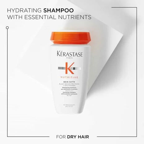 Nutritive Bain Satin Hydrating Shampoo for Dry Hair